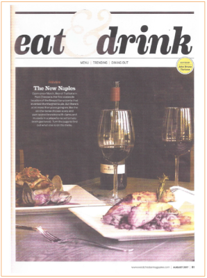 Magazine spread titled 