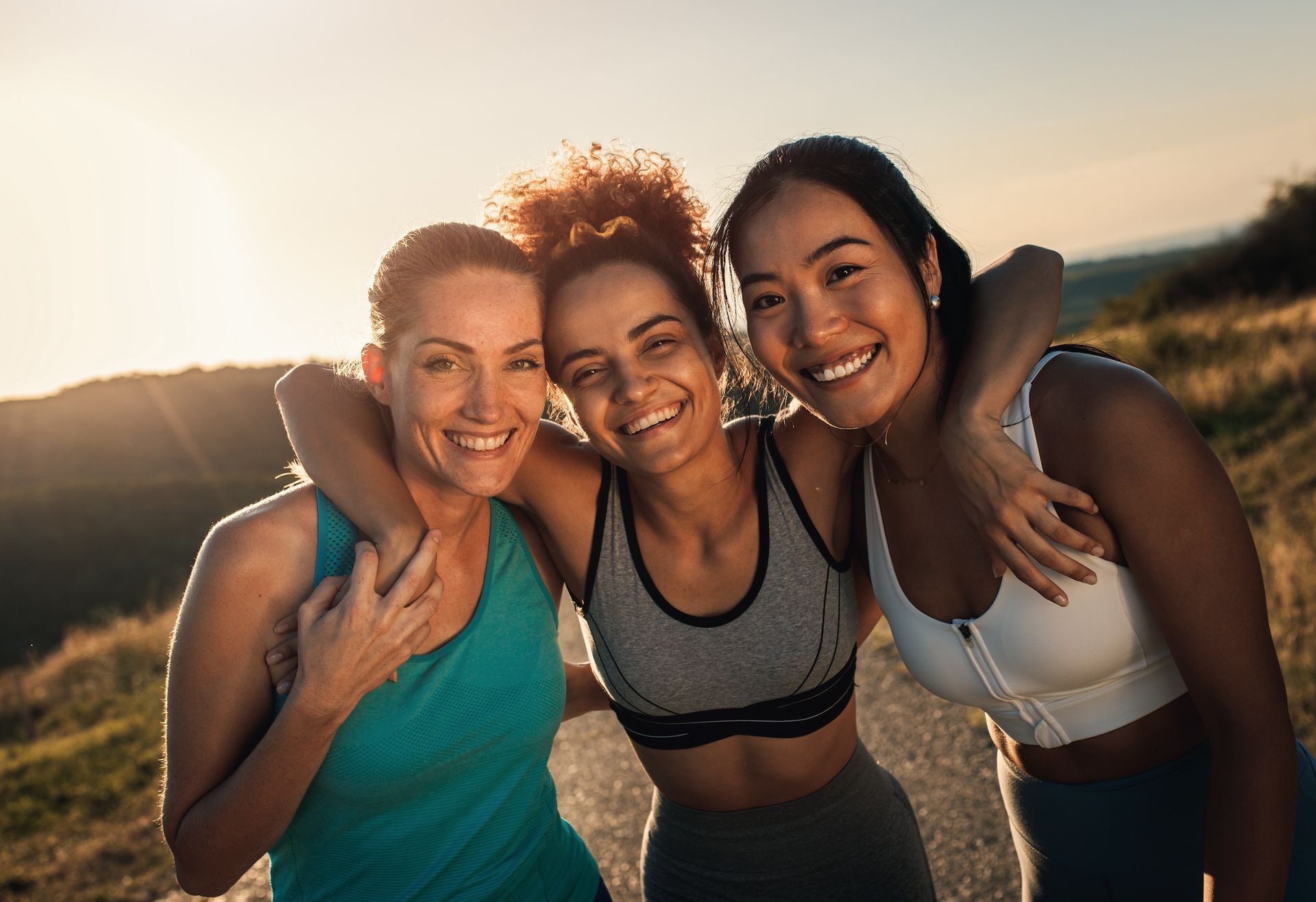 Women smiling and looking at the camera