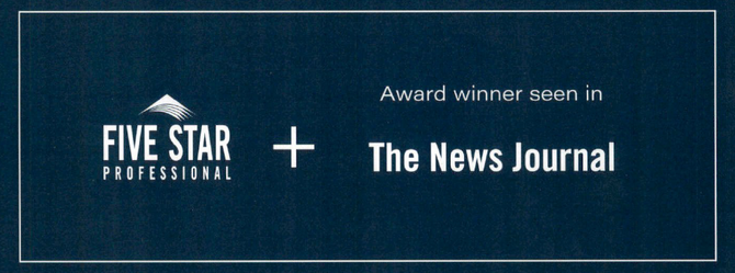 Five Star Professional | Award winner seen in The News Journal Five Star Professional | Award winner seen in The News Journal