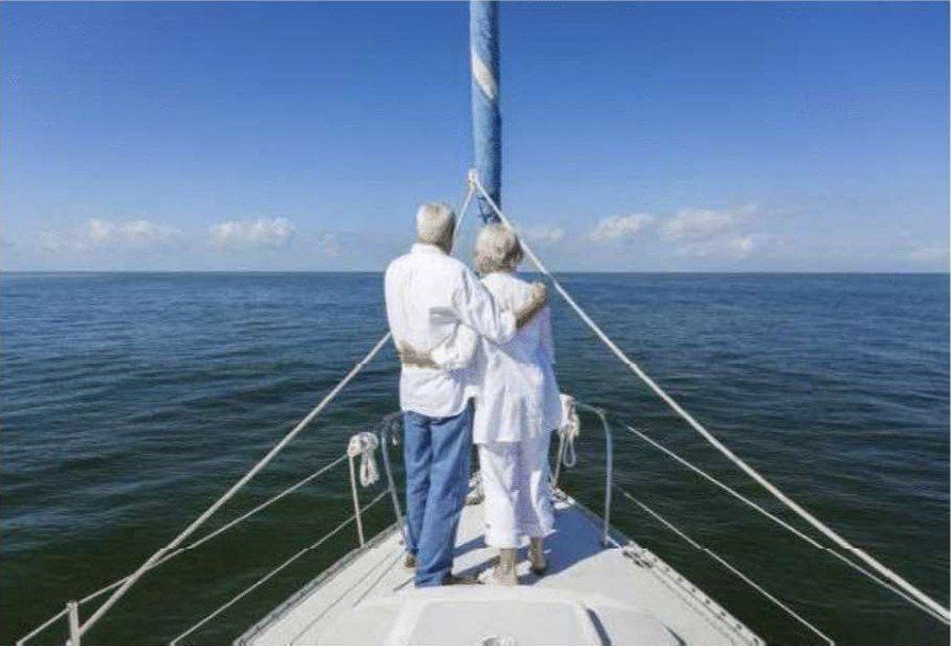 Senior Couple On A Boat — Newark, DE — Lisa Broadbent Insurance Inc