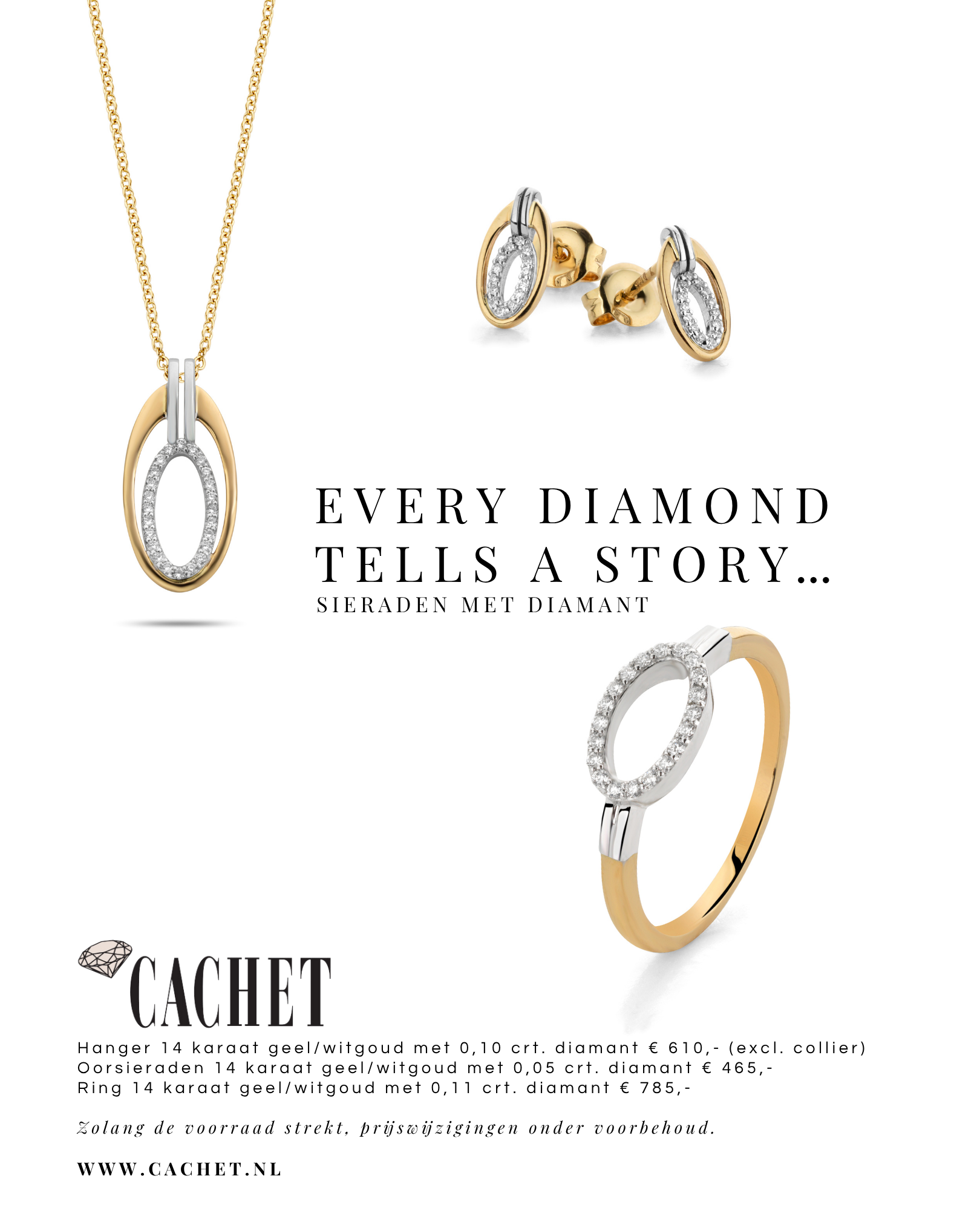 Gouden armbanden en oorbellen