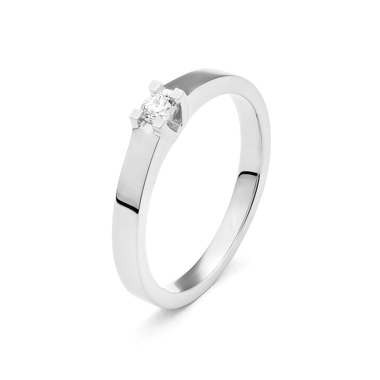 Zilveren aanzoeksring met diamant Juwelier Hendriksen Rhenen