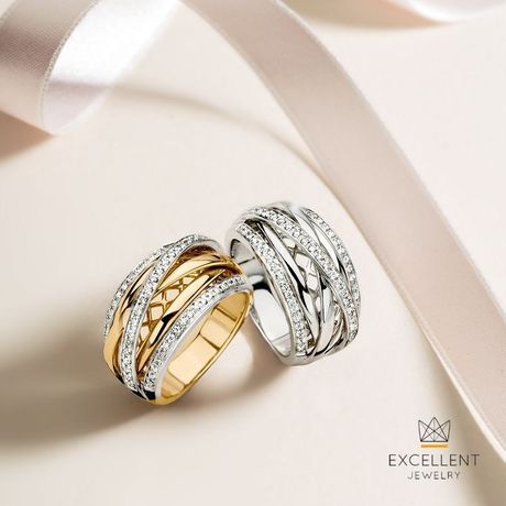 Gouden en zilveren ringen