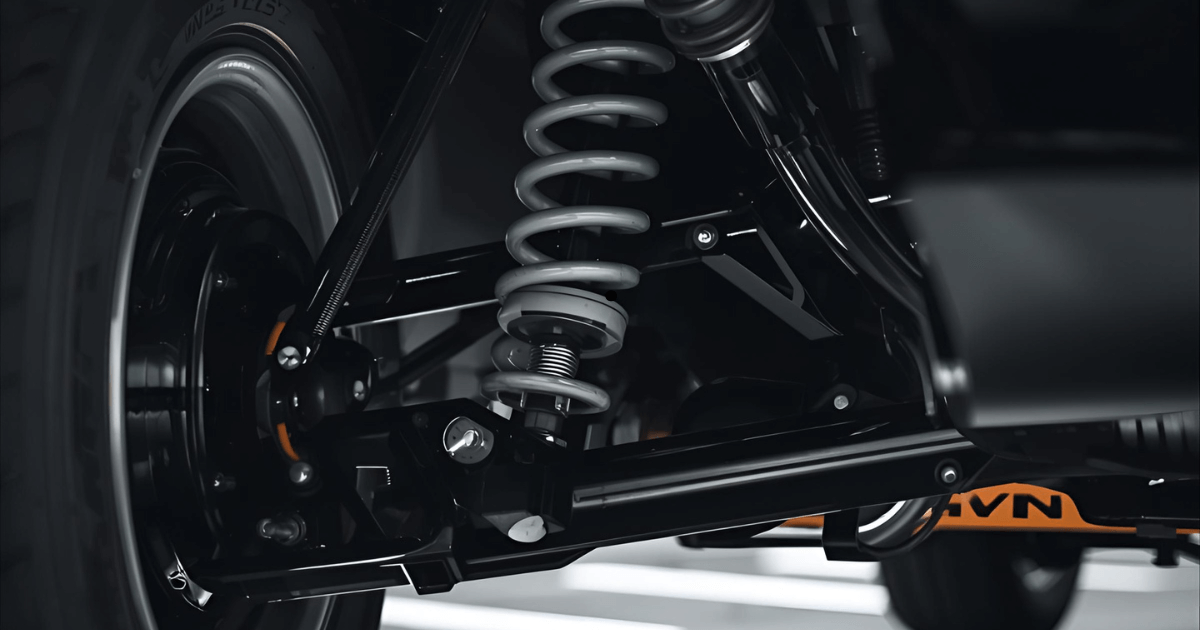 a mechanic doing a brake service