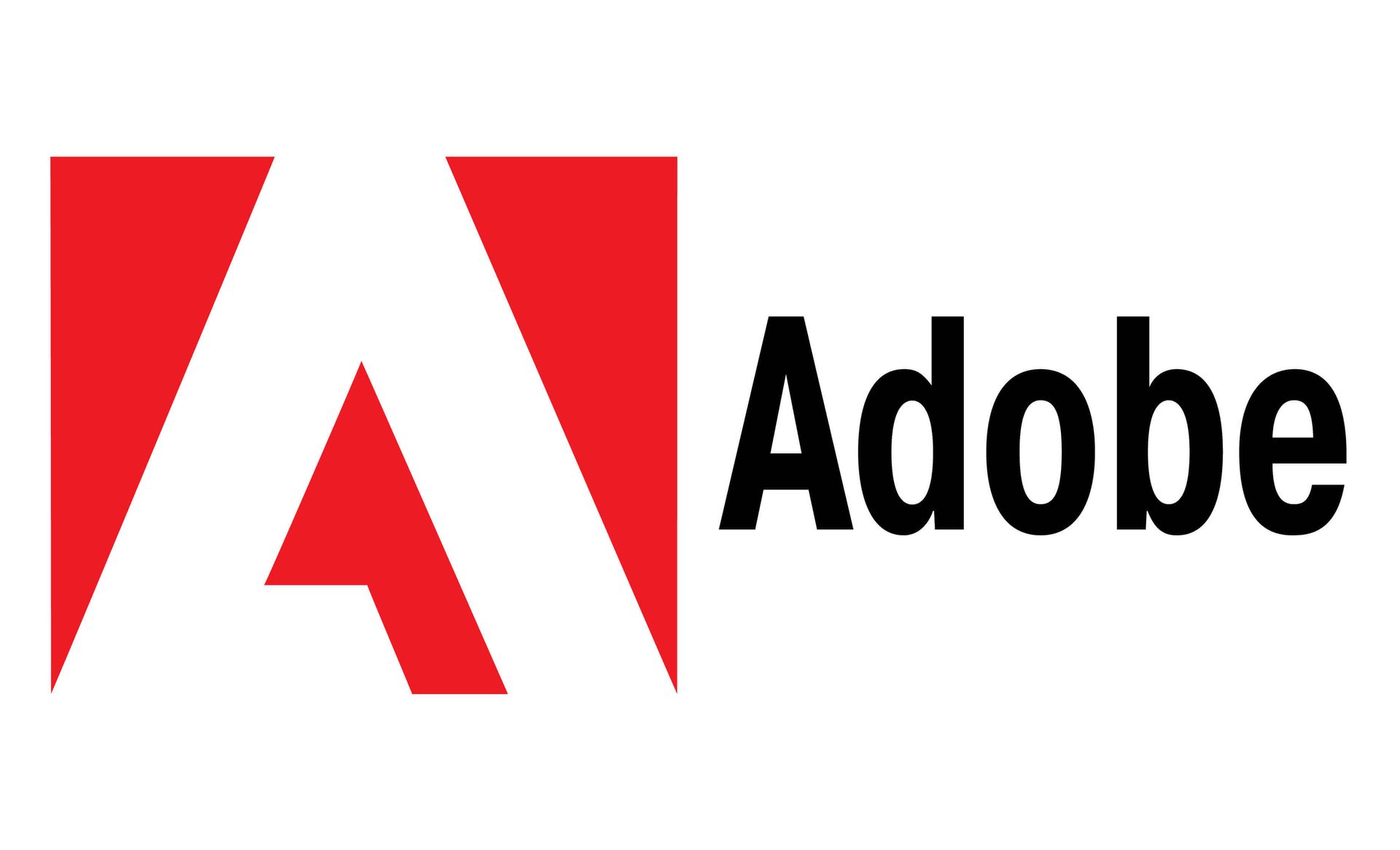 The adobe logo is red and white with a black border