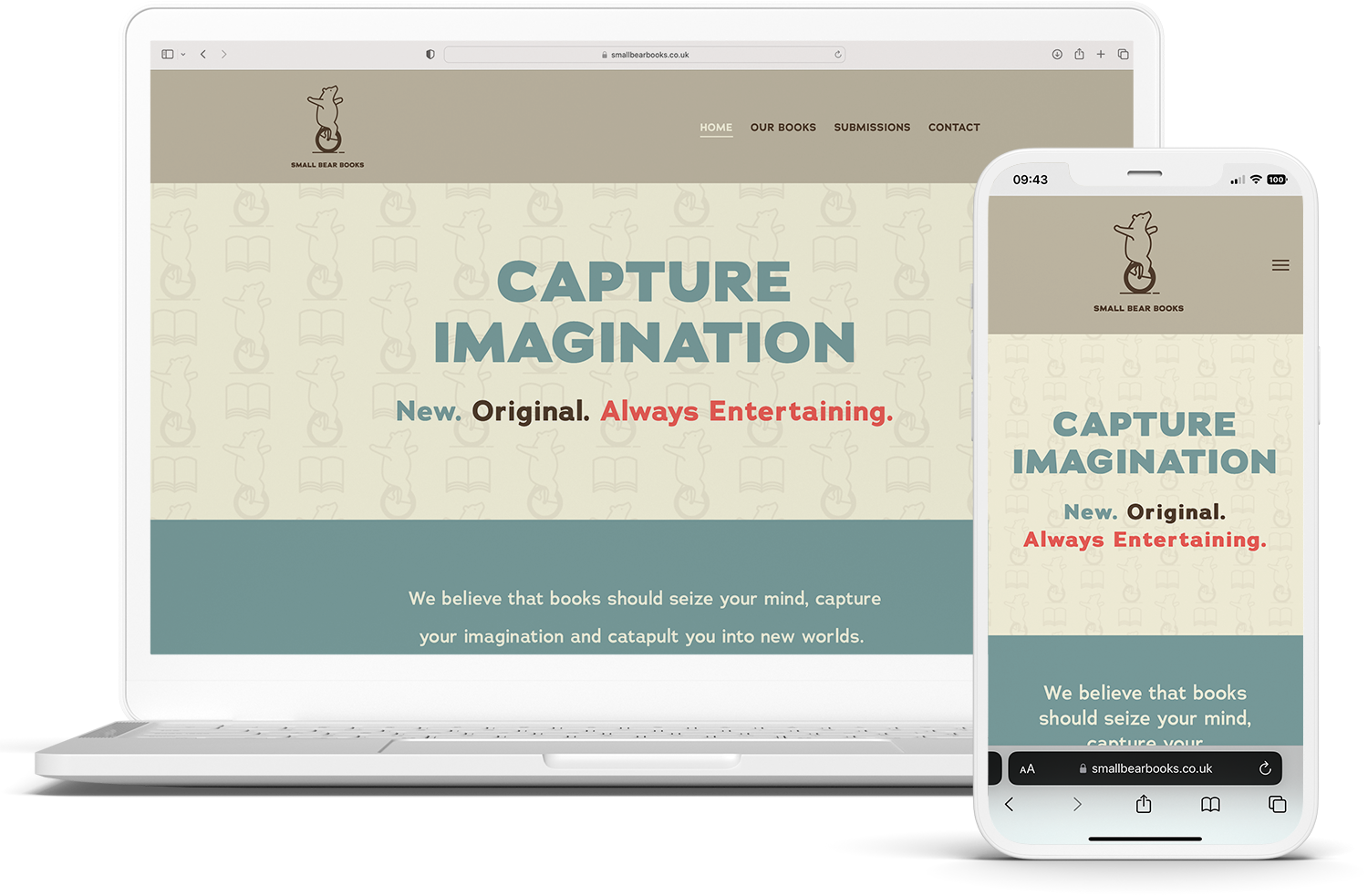 Small bear Books Website Design