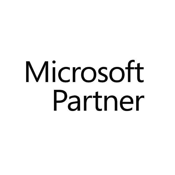 The microsoft partner logo is on a white background.