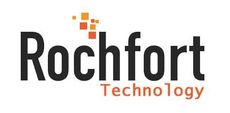 The logo for rochfort technology is black and orange on a white background.
