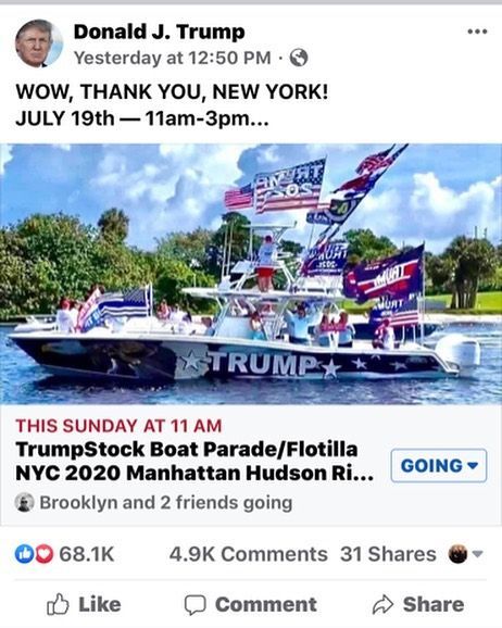 Trump boat