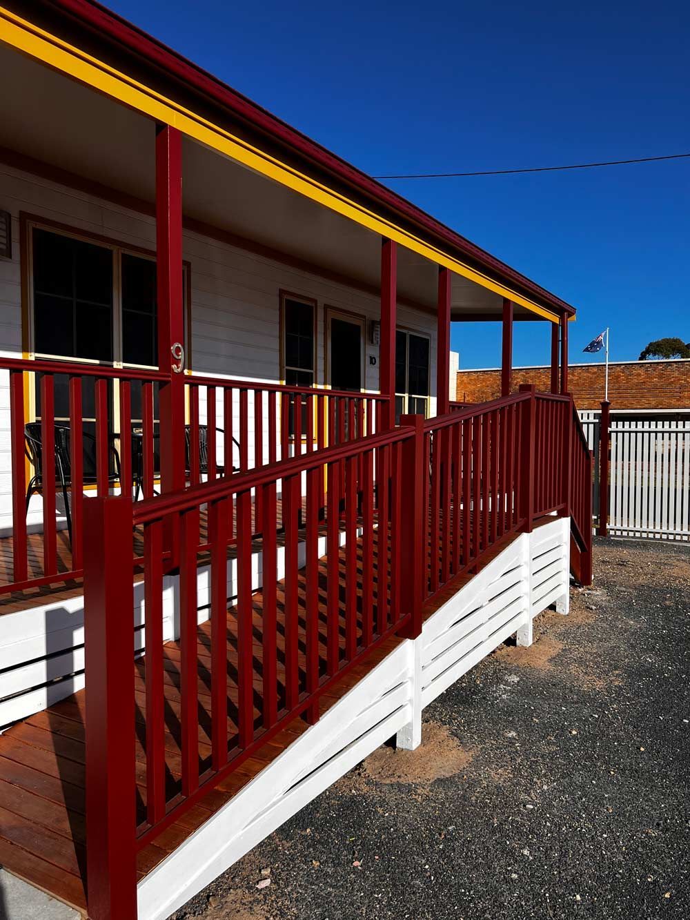 Outdoor Timber Verandah — Merriwa Motor Inn & Motel In Merriwa NSW