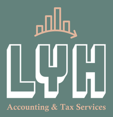 A logo for lyh accounting and tax services