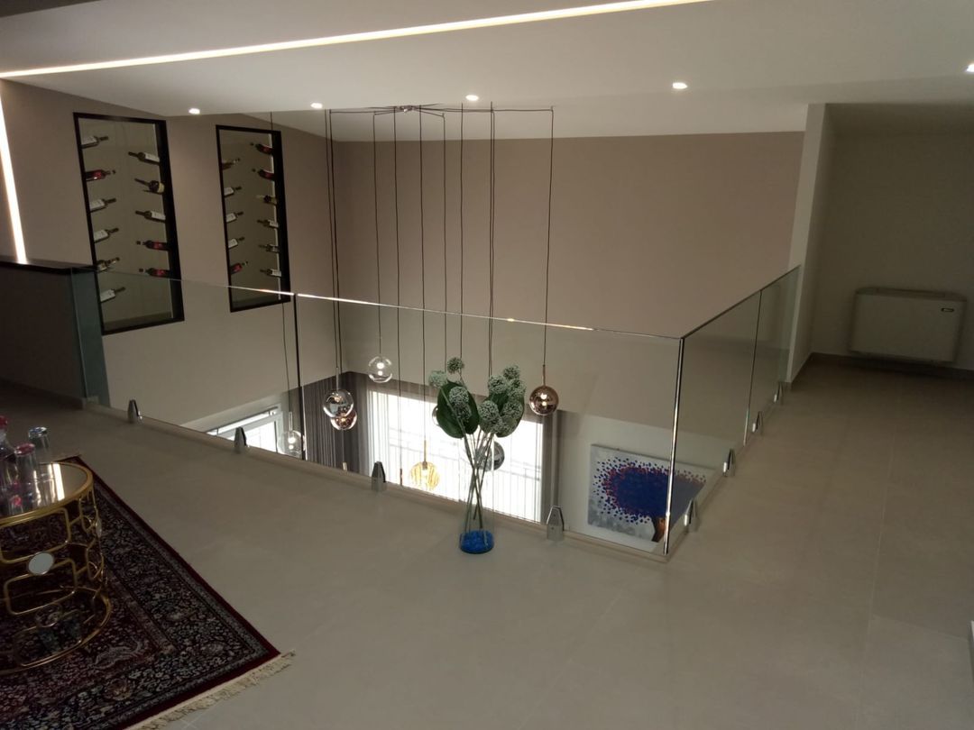 parapetto in vetro per piano