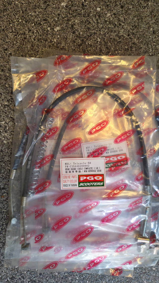 Brake cable rear left T-REX 50 (C1544D200002)