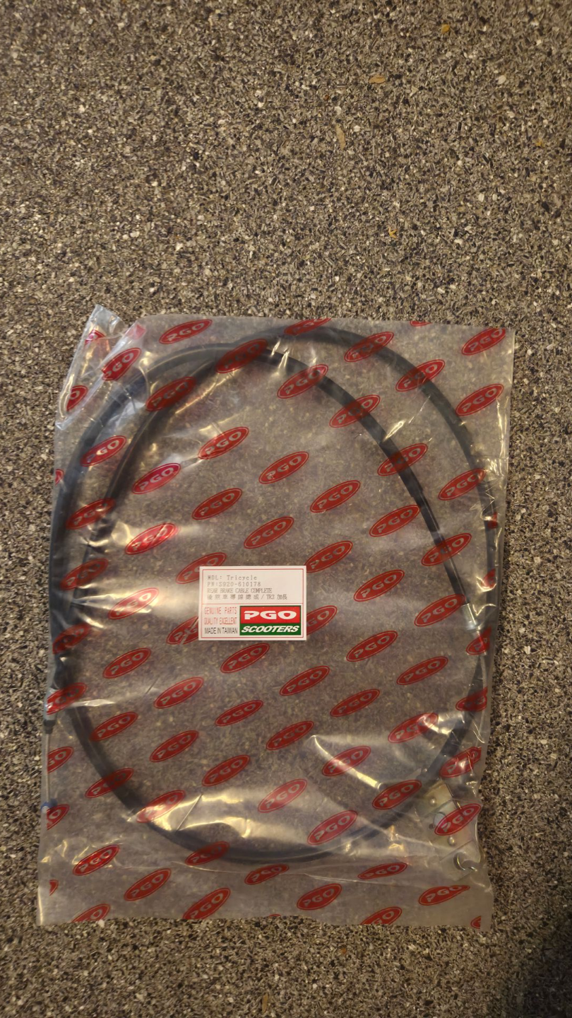 Remkabel achter TR3 tricycle (S920-610178)