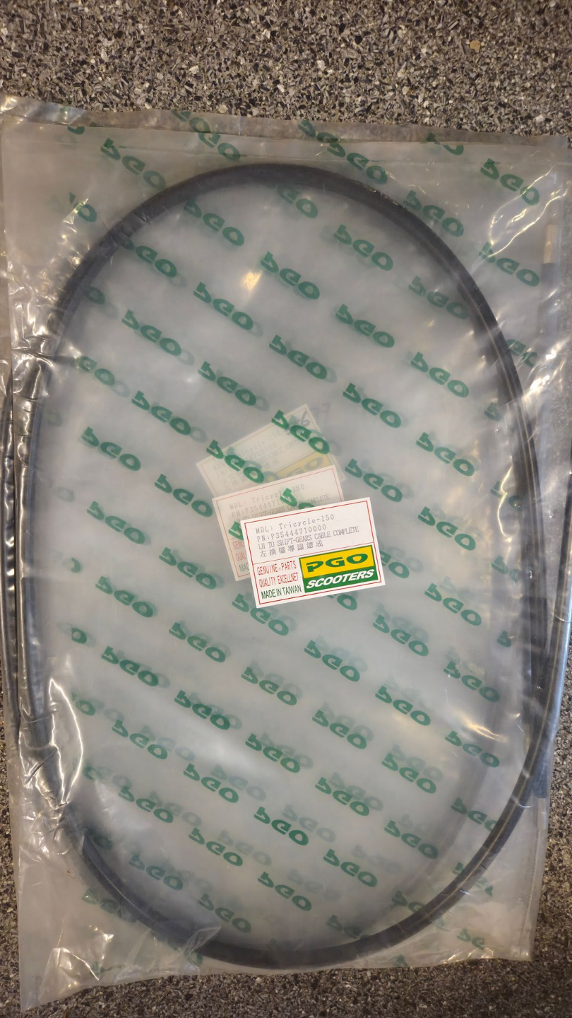 Transmissie kabel T-REX150 links naar transmissie (P354447100000)