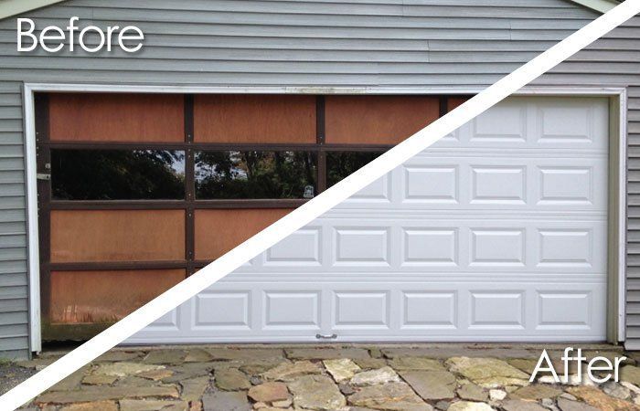 Before & After garage doors