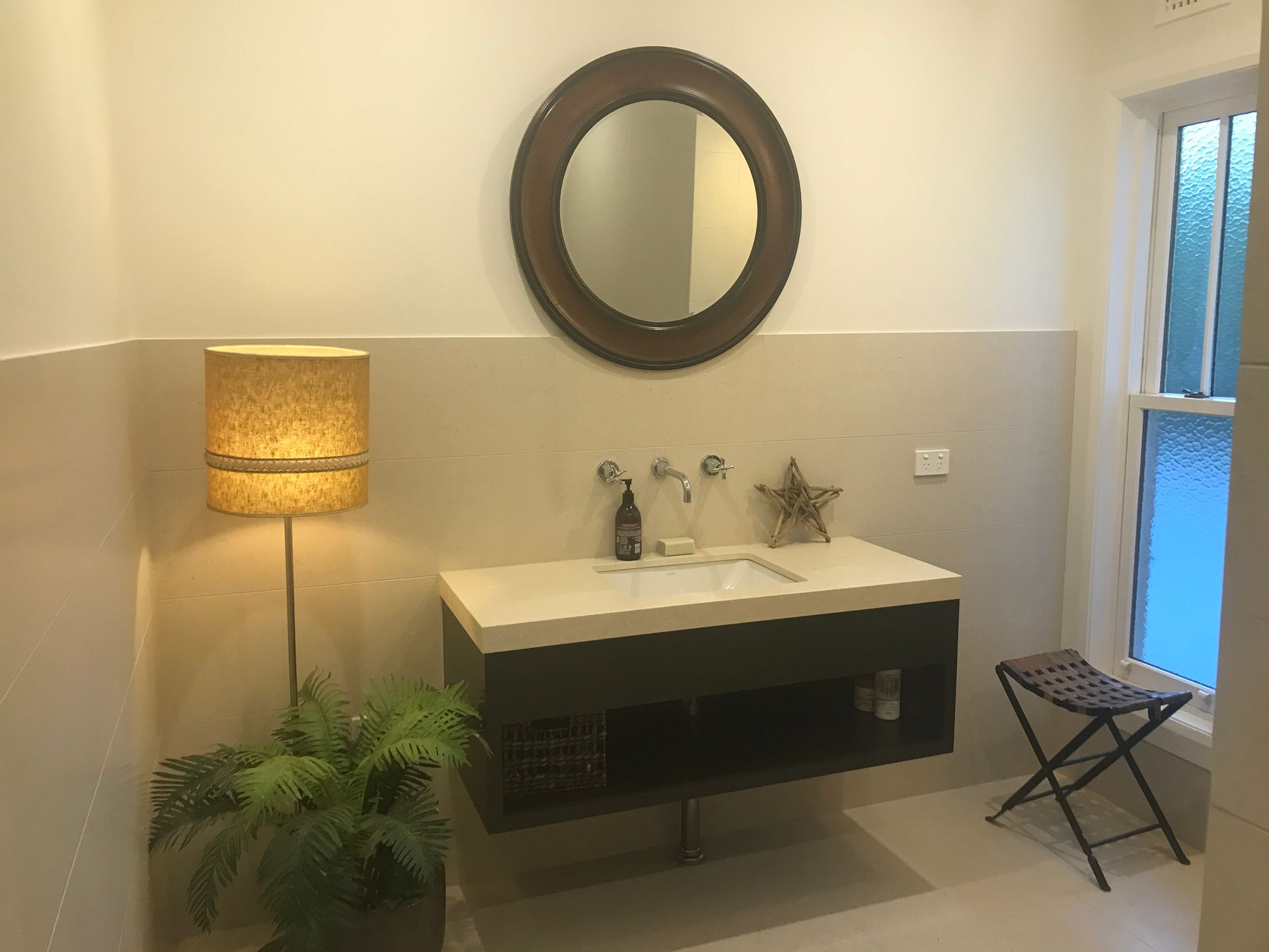 Before And After Picture Of A Bathroom With A Toilet, Sink And Shower — R3 Construction In O'Connor, ACT