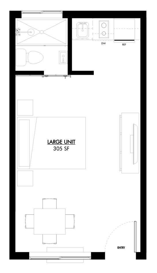 Large Unit floor plan