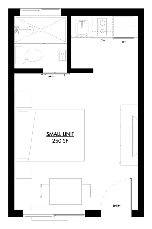 Small Unit floor plan