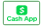 A picture of a cash app logo on a white background.