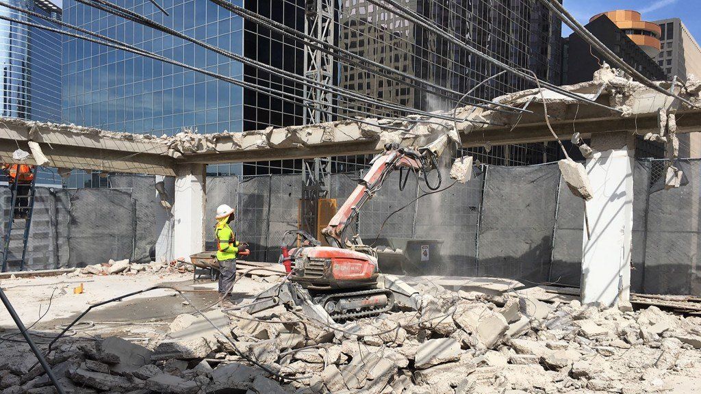 Selective Demolition Time Lapse Start to Finish, Americana Tower