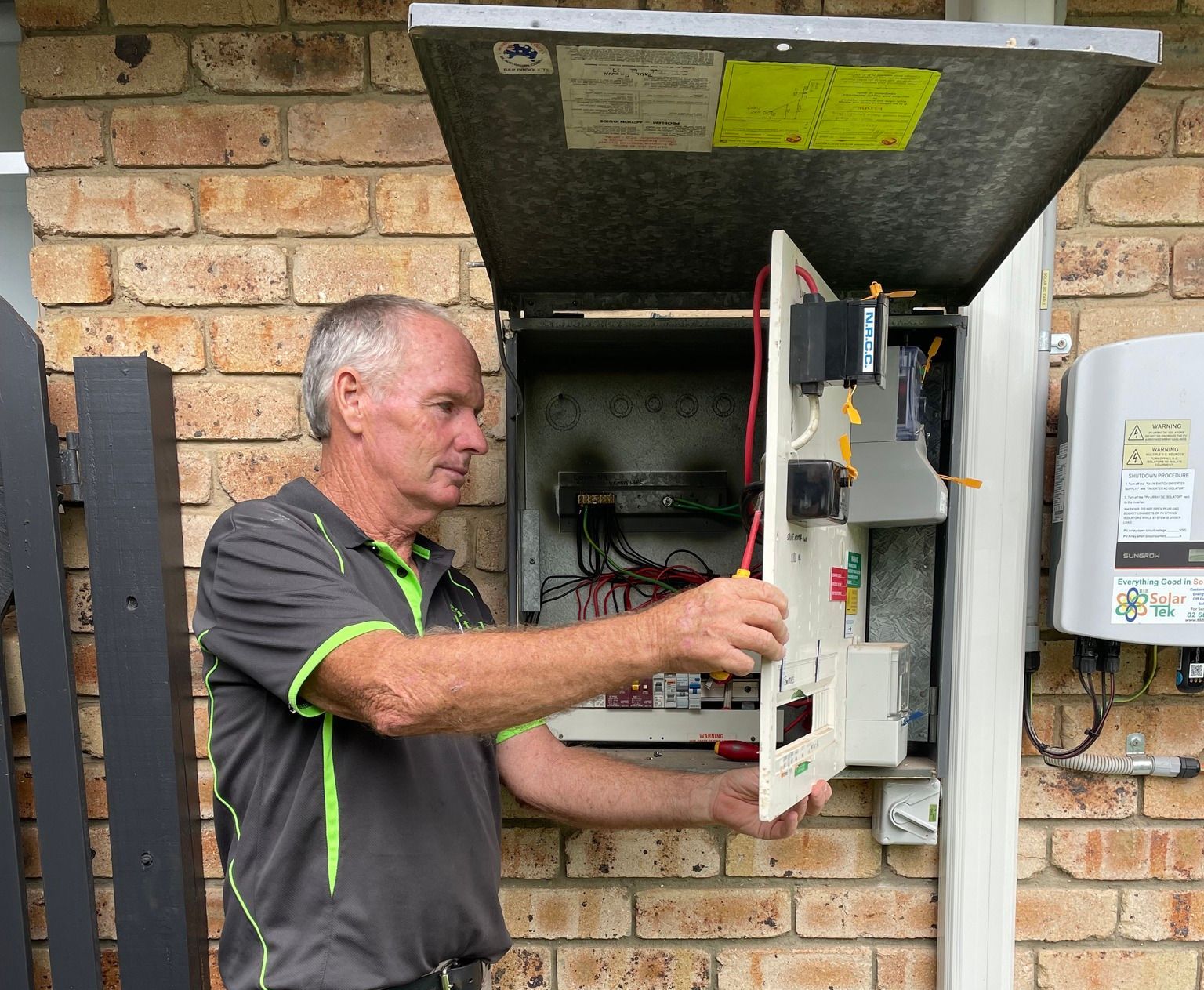 A Close Up Of A Electrical Control Panel With A Lot Of Wires — EESI Electrical Contractors In Alstonville, NSW