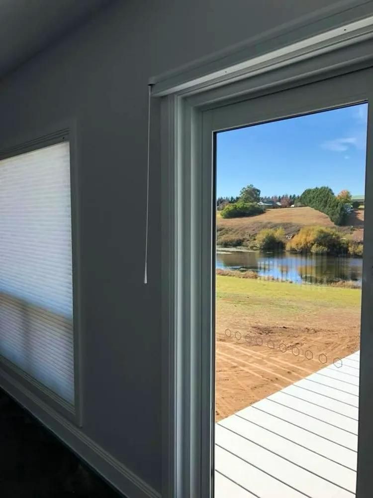 Window With Lake View And Closed Blinds — JSF Interiors Goulburn in Goulburn, NSW