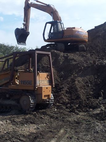 Demolition Site — Excavator on Top of Dirt in Mendota, IL