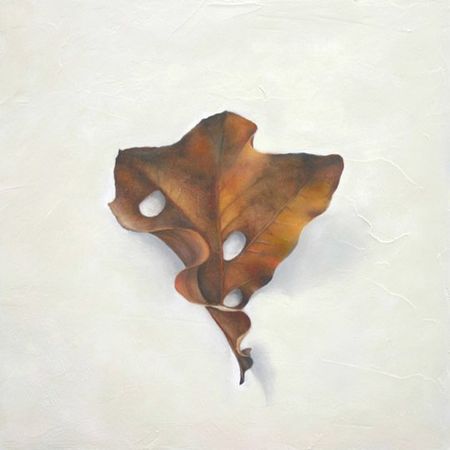 Leaf Number 4, 12 inches by 12 inches, Oil on Panel