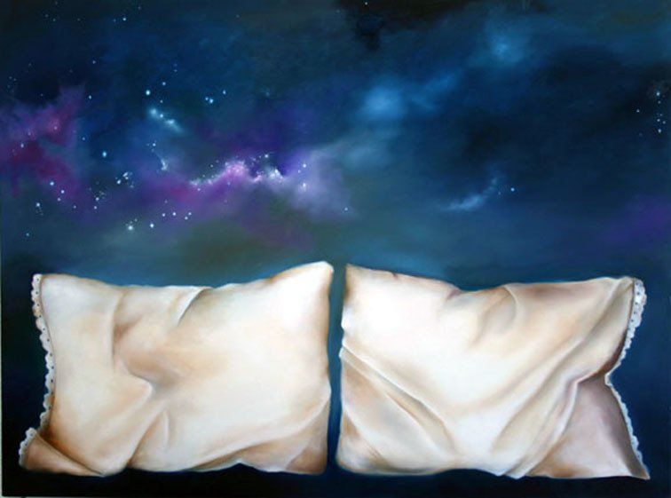 Stardust,  36 inches by 48 inches, oil on panel