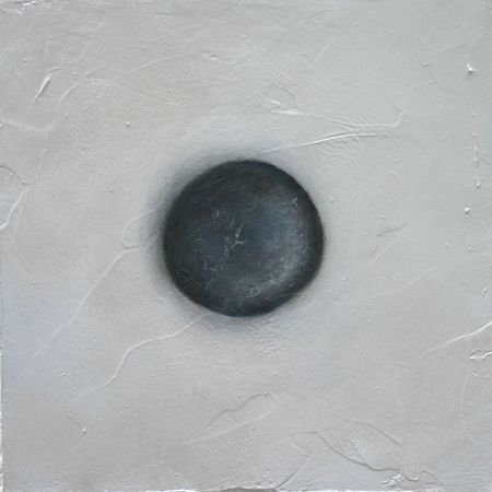 Stone #15, 5 inches by 5 inches, oil on panel