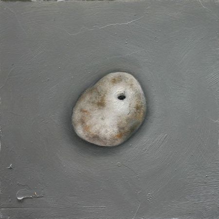 Stone #19, 5 inches by 5 inches, oil on panel