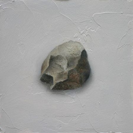 Stone #14, 5 inches by 5 inches, oil on panel