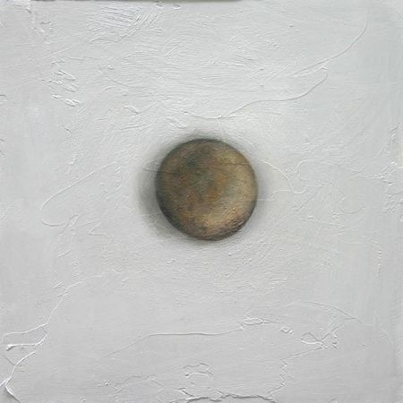Stone #25, 5 inches by 5 inches, oil on panel