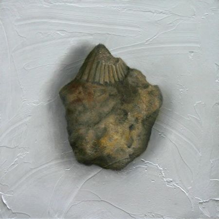 Stone #27, 5 inches by 5 inches, oil on panel