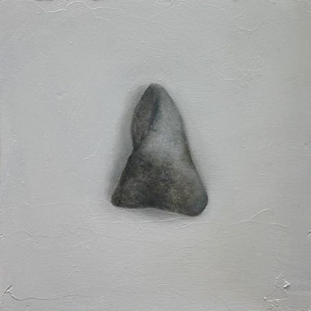 Stone #18, 5 inches by 5 inches, oil on panel
