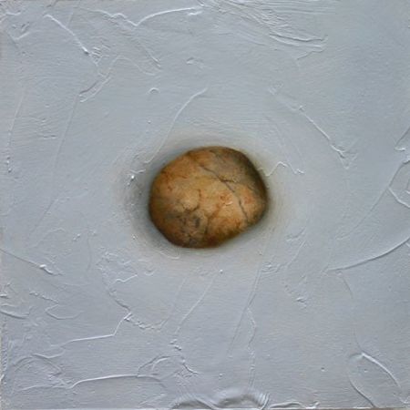 Stone #10, 5 inches by 5 inches, oil on panel