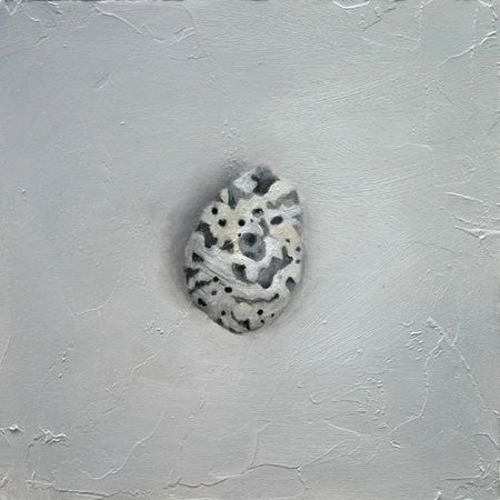 Stone #7, 5 inches by 5 inches, oil on panel