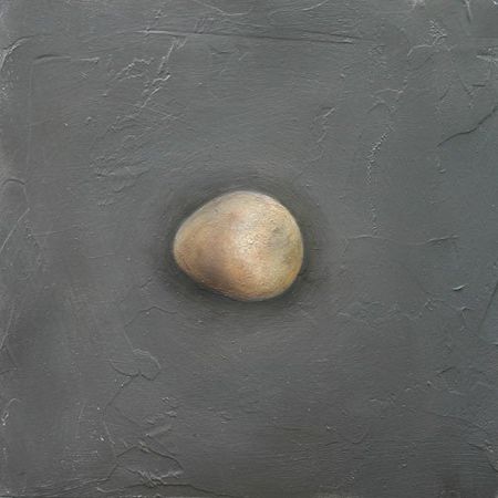 Stone #21, 5 inches by 5 inches, oil on panel