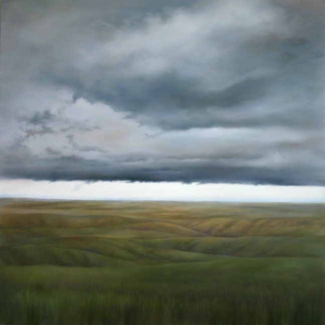 Wyoming, 2018, 36 inches by 36 inches, oil on panel