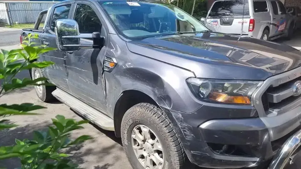 Gray Ford Ranger Pickup Truck Parked Outdoors — Mid Coast Smash Repairs In Forster, NSW