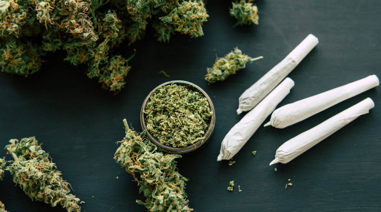 Cannabinoids and terpenes chart with effects and entourage effect