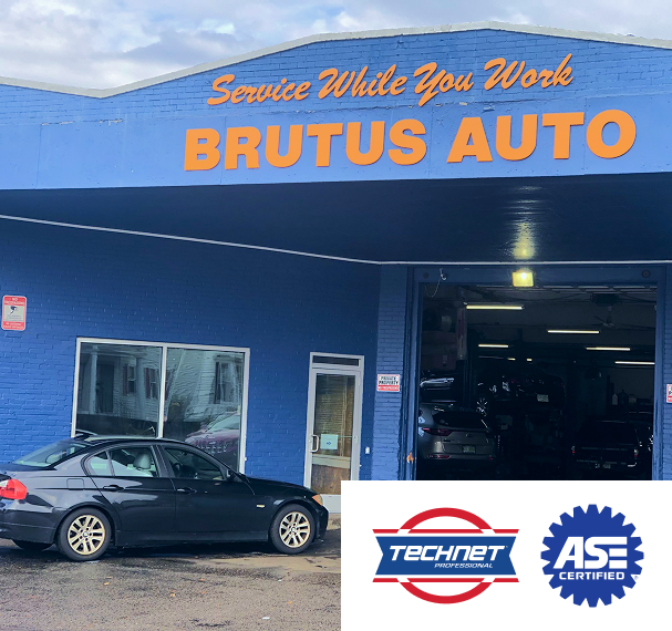 A car is parked in front of brutus auto | Brutus Auto