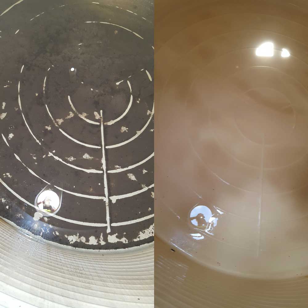 Water Tank Before & After Clean — Waste Management in Yeppoon, QLD