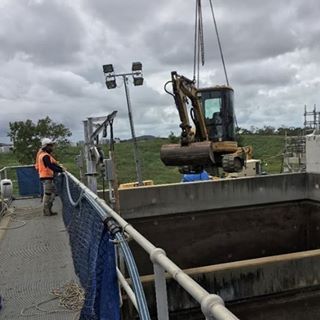 #cqseptic team done an amazing job this week working around the clock.  #nojobtoohard #excavatorlife #vactrucklife #yeppoon #rockhampton #centralqld #getpumped #septic #septictankpumping #sewrage #sewragetreatment #teameffort