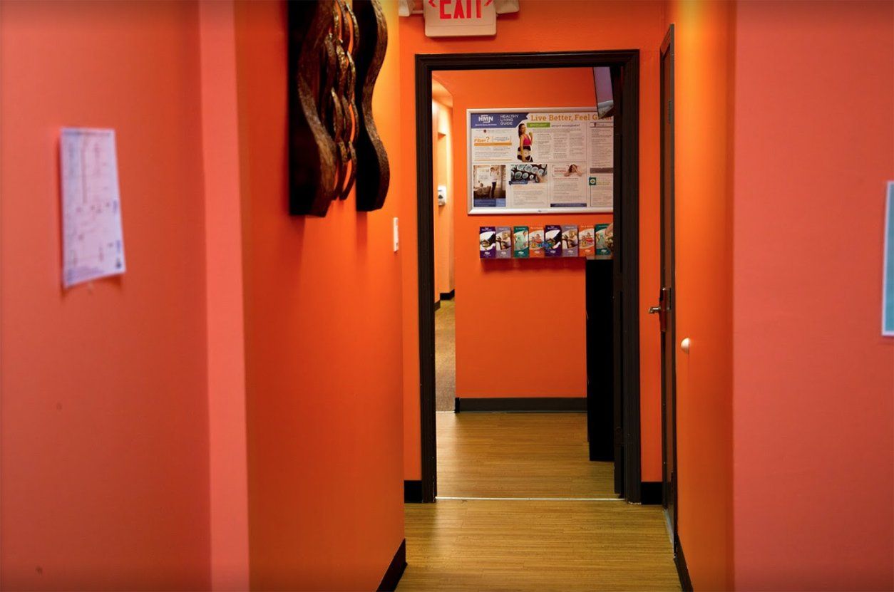 medical hallway at St. Hope Foundation - Conroe Health Center