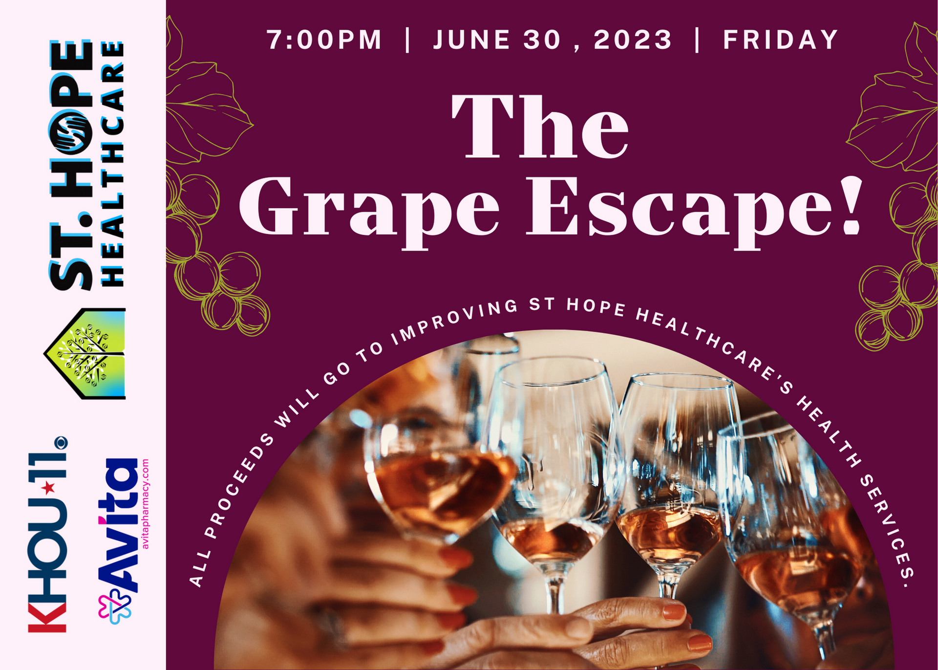 Grape Escape 2023, St. Hope Healthcare