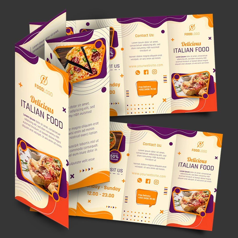 Mock up design for Double Parallel custom printed brochures