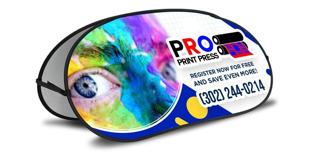 image of a pro print press custom pop up banner