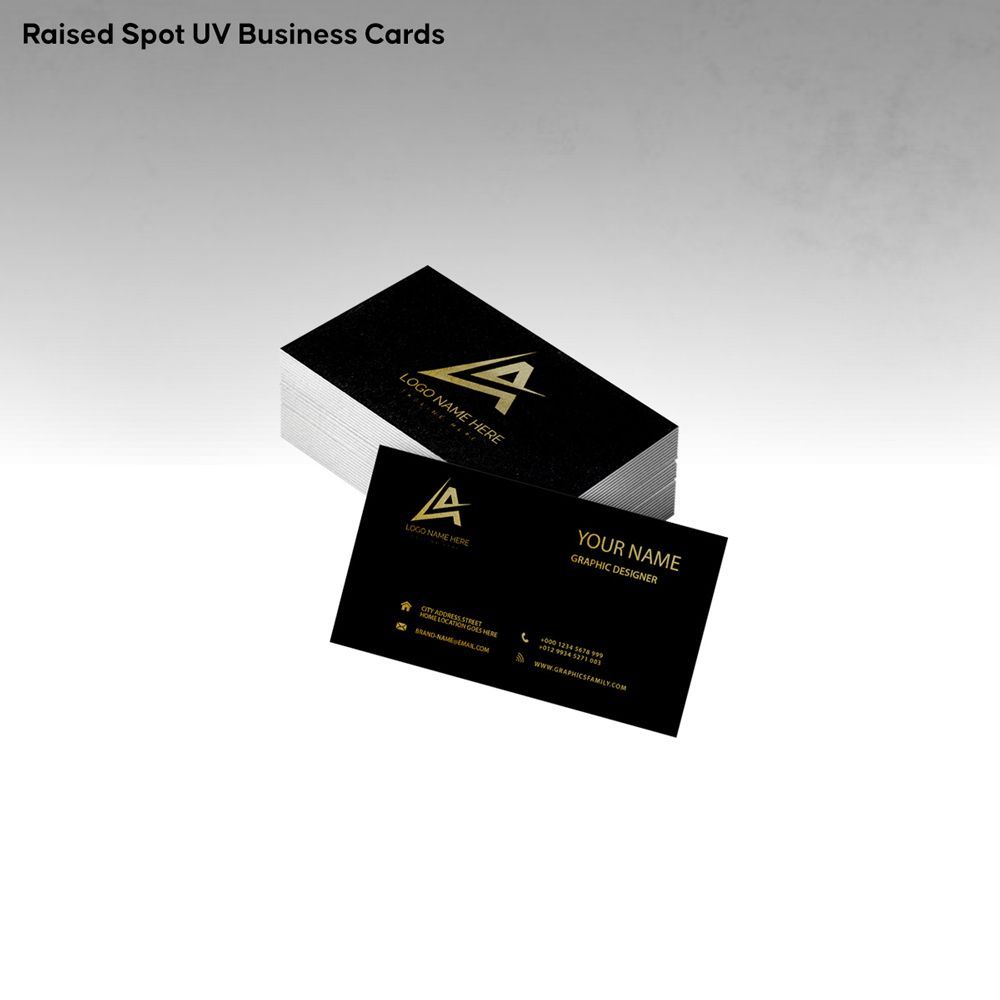 image of Raised Spot UV Business Cards